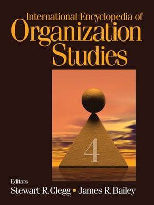 cover image of International Encyclopedia of Organization Studies